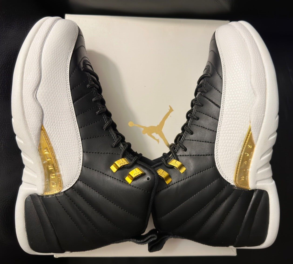 Size 9 Jordan 12 Retro Wings 2016 848692-033 BLACK METALLIC Size 9 Jordan 12 Retro Wings 2016 848692-033 BLACK METALLIC
