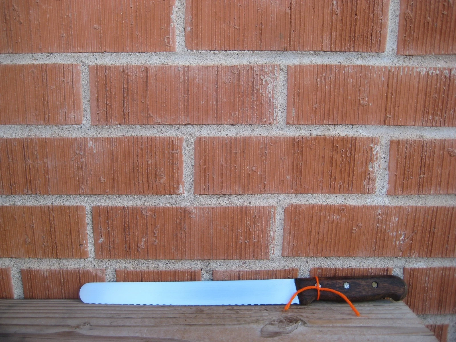 Vtg 10" Blade * R. H. FORSCHNER * XL Serrated Bread Slicing Knife SWITZERLAND