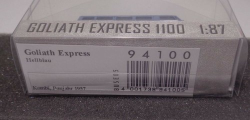 Busch H0 94100 Goliath Express 1100 station wagon nuova e confezione originale - Foto 6 di 6