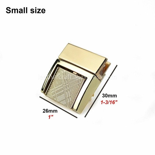 1pc Rectangular Press Push Locks Metal Spring Lock Snaps Leather Crafts Accessor - Picture 4 of 12