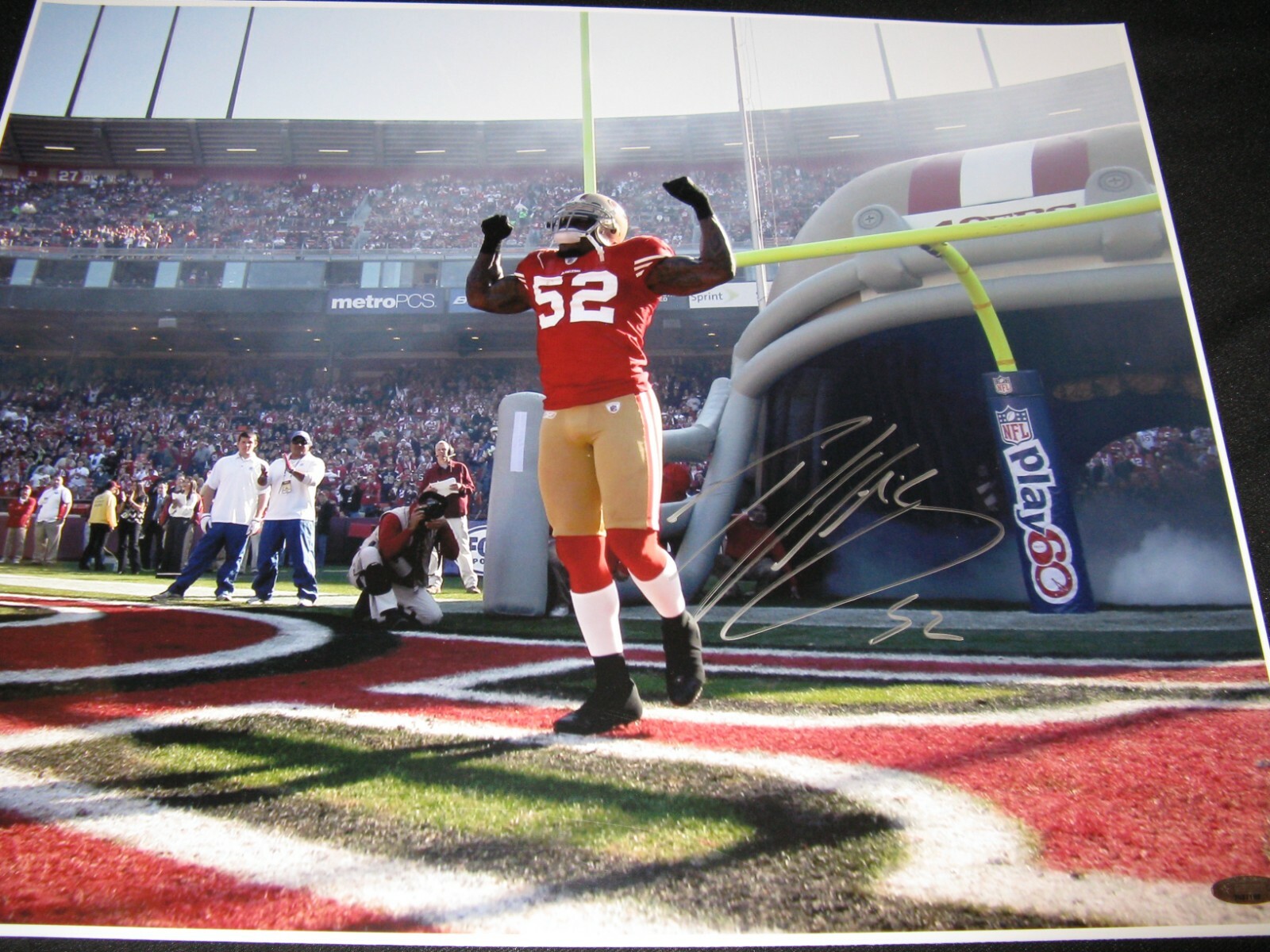 Patrick Willis Autographed Signed San Francisco 49ers 16x20 Photo Silver Tri Star 