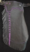 Custom Made Leather Kid's Chinks/Purple Kid's Chaps/Made in USA