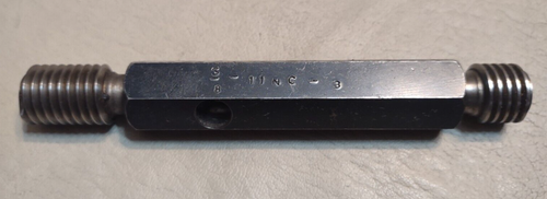 PMC INDUSTRIES 5/8 11 NC 3 THREAD PLUG GAGE .625 GO NO GO P.D.'S ...