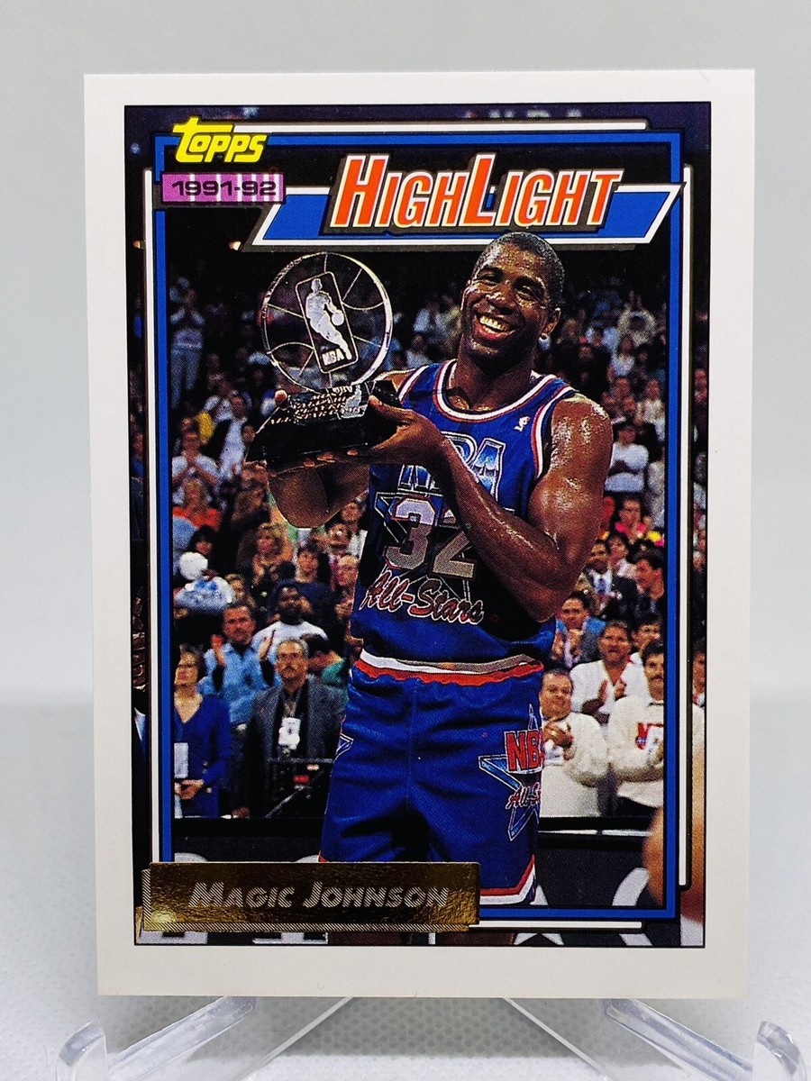 Magic Johnson #32 L.A Lakers 1991-92 Topps ALL-STAR Basketball