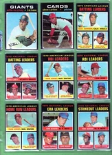 1971 Topps Baseball Series 1 complete your set