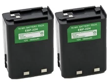 2x 12V 1650mAh NiMh Radio Battery for Alinco EBP-22 EBP-22N EBP-22N EBP-28