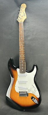 Vintage Kansas Strat Style Electric Guitar Sunburst 6-String Gig Bag