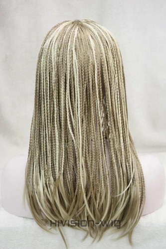 Synthetic Long Straight hand made braids 3/4 half Full wig headband for Women - Picture 27 of 35