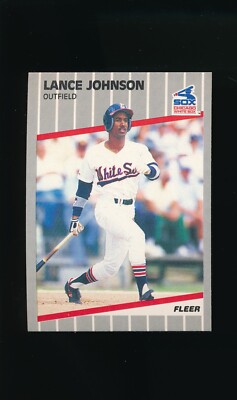 1989 Fleer #499 Lance Johnson * Outfield * Chicago White Sox * NM/NM-MT *