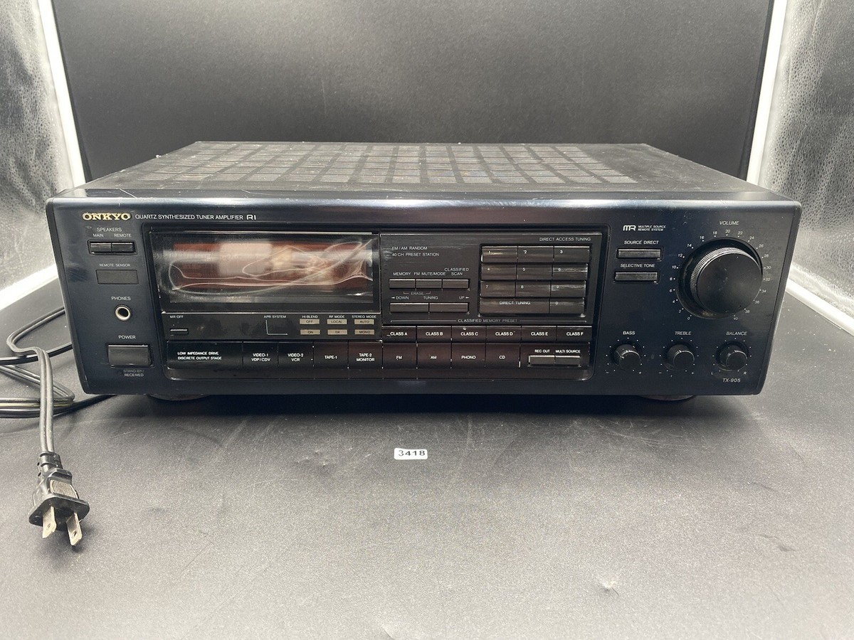Onkyo Quartz Synthesized Tuner Amplifier TX-905 TESTED | eBay Onkyo Quartz Synthesized Tuner Amplifier TX-905 TESTED | eBay