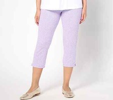 Susan Graver Weekend Premium Stretch Ava Slim Capri Pants, Regular 4X A644518