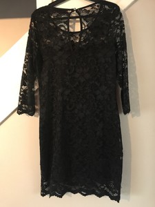 boohoo black lace dress