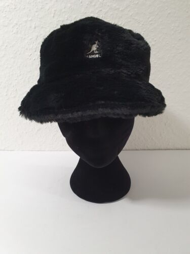 KANGOL Faux Fur Bucket Hut Casual Mütze Anglerhut Fischerhut Kunstfell Flauschig - Bild 17 von 27