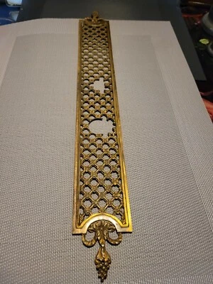 PLAQUE DE PROPRETE DE PORTE - ORNEMENT  LAITON OU BRONZE XVIII - XIXème SIECLE - Photo 1/4