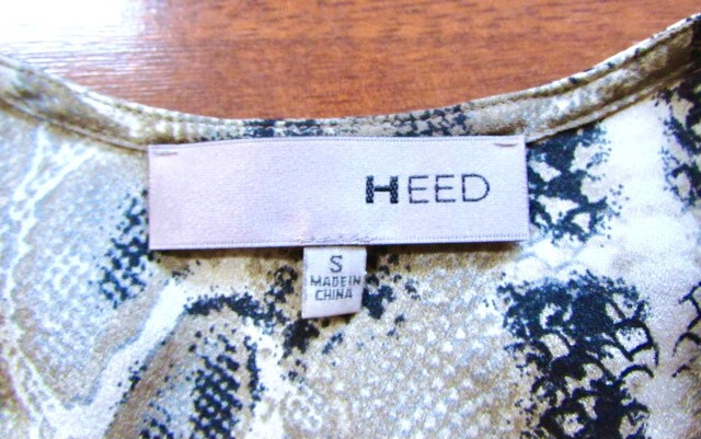 HEED ~ Sz Small ~ Python Snake Print Surplice Wra… - image 8