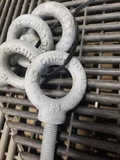 Lot of 4 Chicago USA Lifting Eyebolts M12 x 1.75 Galvanized