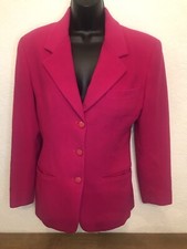 Byblos Ladies Vintage Hot Pink Blazer Wool /cashmere Eu 42 Uk 14 Designer Italy