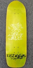 Ray Flores & Wes Humpston signed + sketch Vintage Dogtown Skateboard Deck BAS