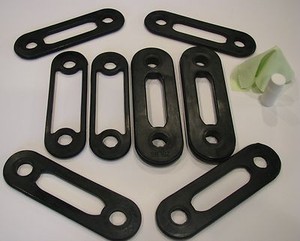 Bande de remplacement Soloflex Set-4 Paires: 25lb, 10lb, 5lb & 2.5lb Pairs-85lbs Total général