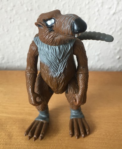 VINTAGE 1988 TEENAGE MUTANT NINJA TURTLES SPLINTER RAT JOINTED TOY PLAY FIGURE - Picture 2 of 5