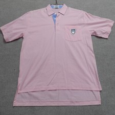 Vintage Izod Lacoste Polo Shirt Small Pink Cotton Embroidered