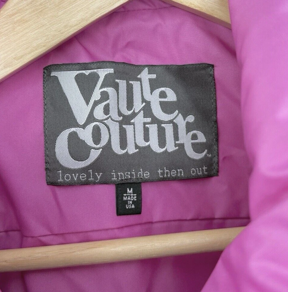 Vaute Couture Women’s The Urban Snow Coat Size M, Pink, Vegan, Sustainable USA - product detail image 5