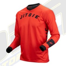 JITSIE L3 SOLID Trials Jersey Shirt Top - RED - NEW Beta TRS Vertigo GasGas