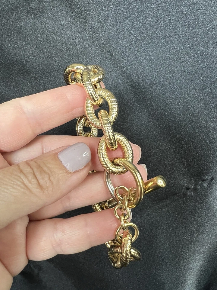 Pulsera gruesa enchapada en oro Bellezza Foto 4 de 4