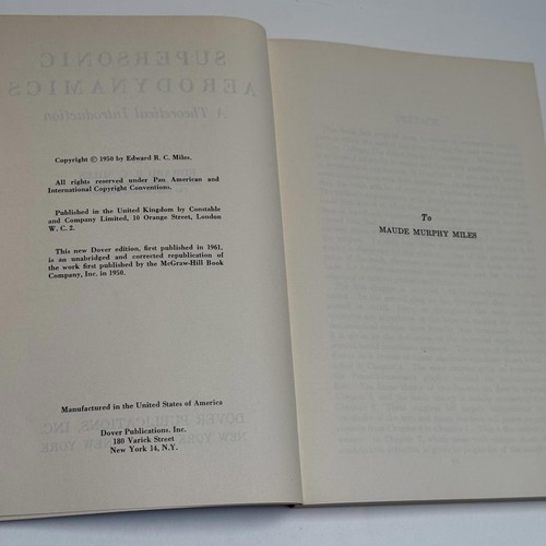 Supersonic Aerodynamic A Theoretical Introduction by E. R. C. Miles 1st Dover Ed - Picture 6 of 7
