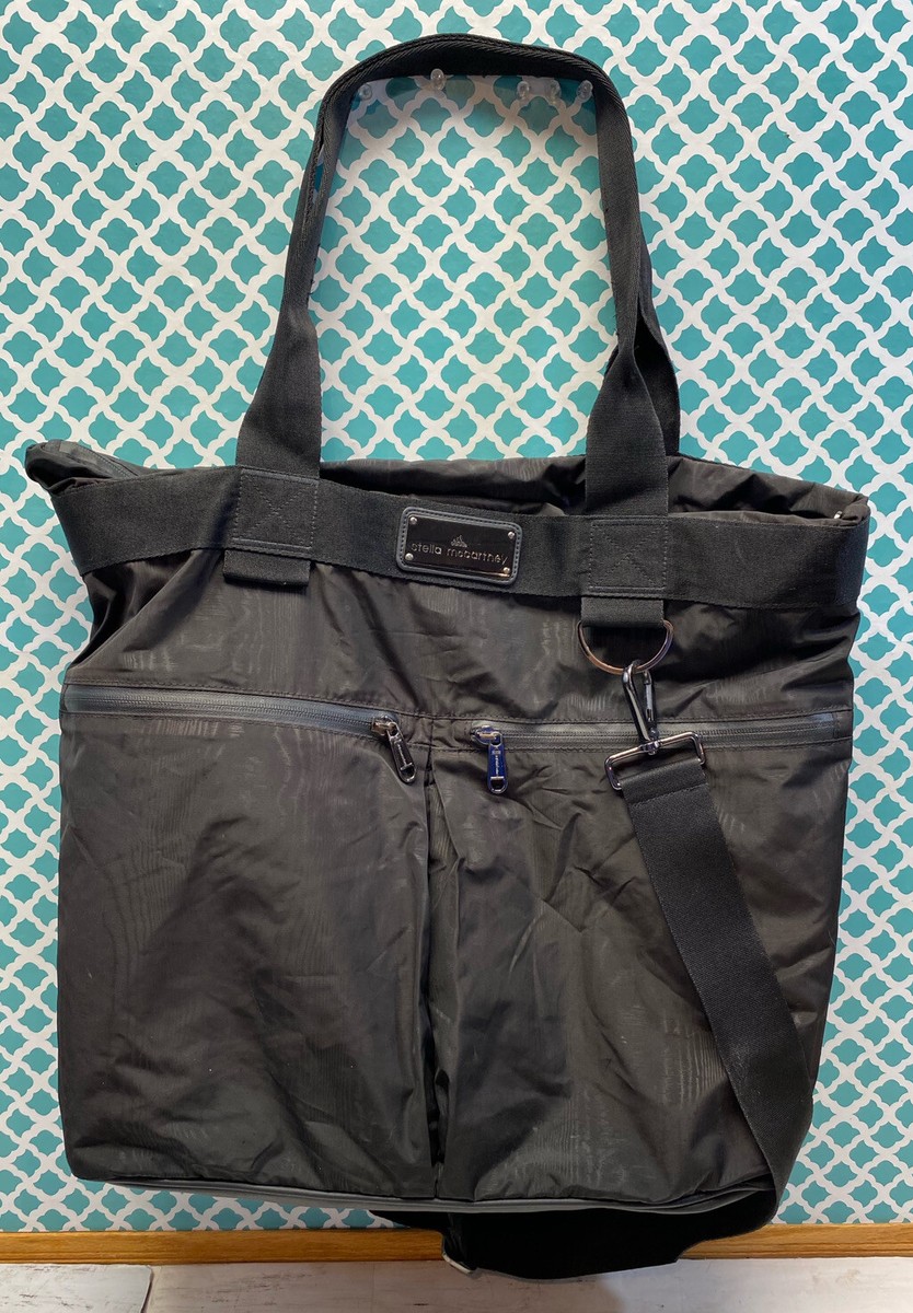Stella Mccartney Adidas Tote Bag Black Purple Inside Deep Pockets