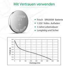 Batteria Orologio Renata MP-E 371 - SR920SW 1,55V Alta Capacità - Foto 9