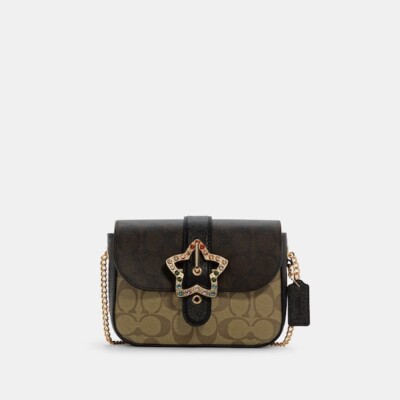 COACH★GEMMA CROSSBODY C7013 Coach New C7013 Gemma Signature Star Buckle Crossbody Bag