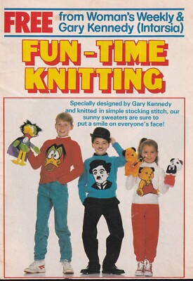 Fun-Time Stricken Kinder Strickanleitung Count Duckula/Chaplin/rußige Motive