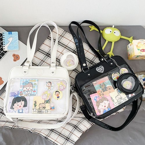 Klare kleine Ita Tasche Mehrzweck transparent ItaBag Pin Display Tasche Mädchen - Bild 1 von 18