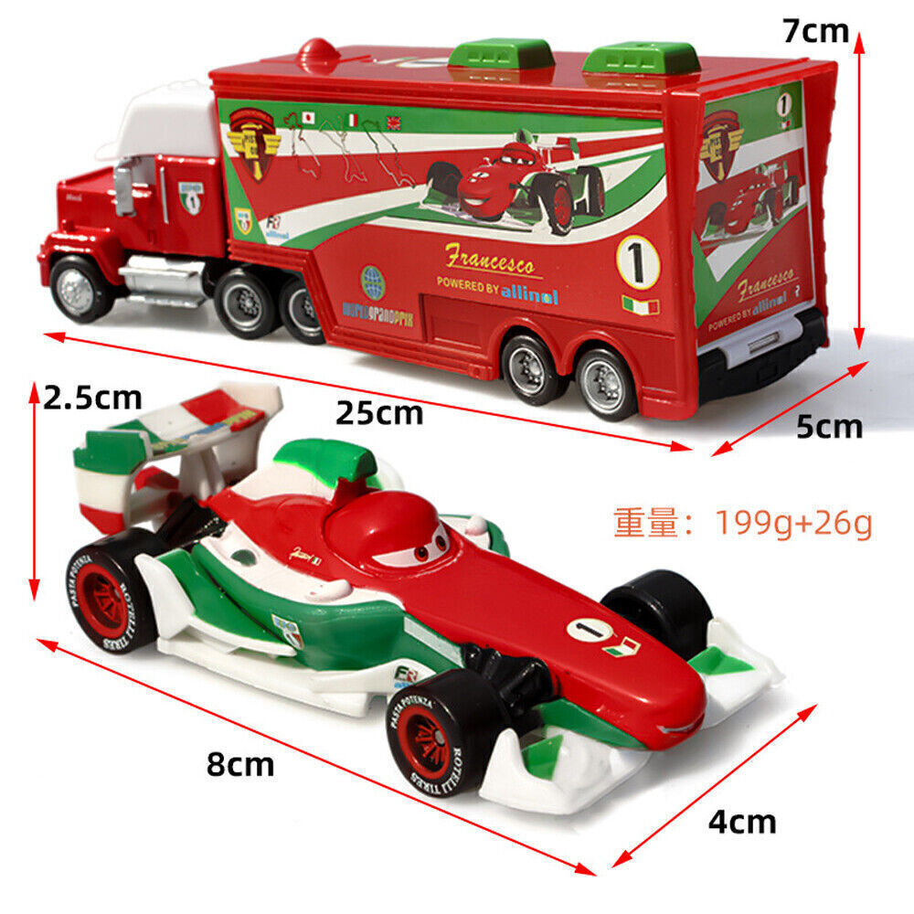 Disney Pixar Cars Plane Lightning McQueen Mack Hauler Truck & Car Set Toys Sarge - Picture 288 of 315