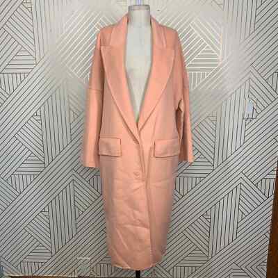 NWOT Zara Double Breasted Oversized Coat in Tangerine Blogger Fav Size US Small
