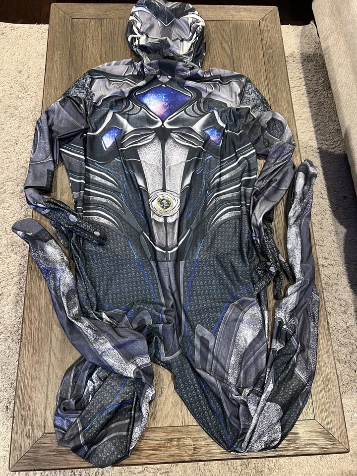 男式黑色忍者 Zentai 连身衣氨纶 Cosplay 服装 2XL — 第 2/2 张图片