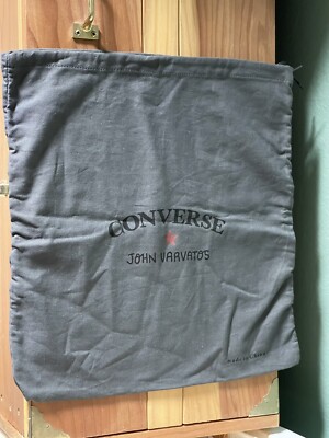 Converse John Varvatos Shoes Sneakers Gray Footwear Dust Cloth Bag 14.5x15.5 