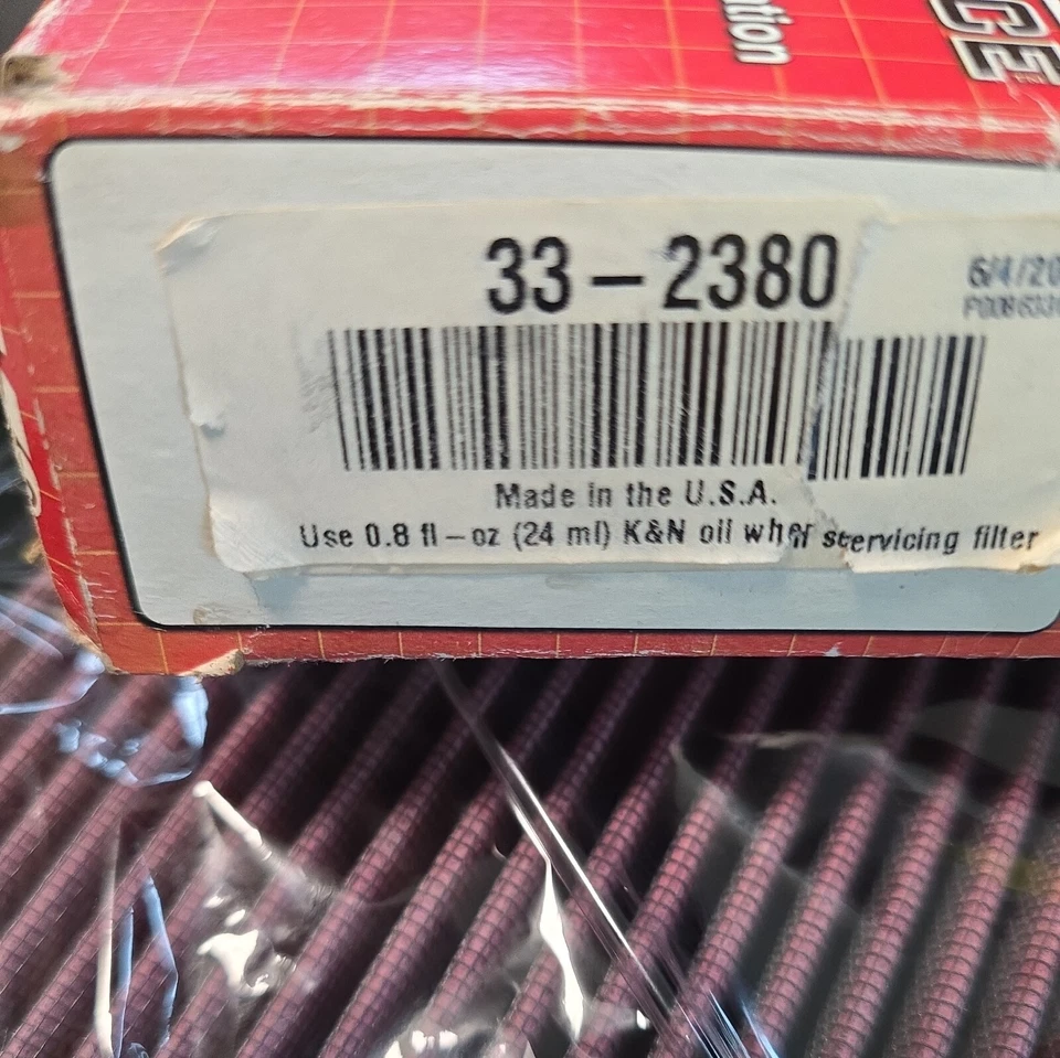 FILTRO AIRE K&N 33-2380 HYUNDAI, KIA 06-2015 *VER DESCRIPCIÓN VEHÍCULOS Foto 4 de 4