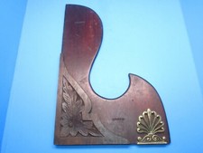 showy British mahogany layout tool or square ...