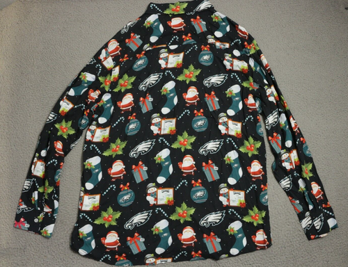 Philadelphia Eagles Polo Shirt Mens XL Christmas Stocking - Picture 9 of 14