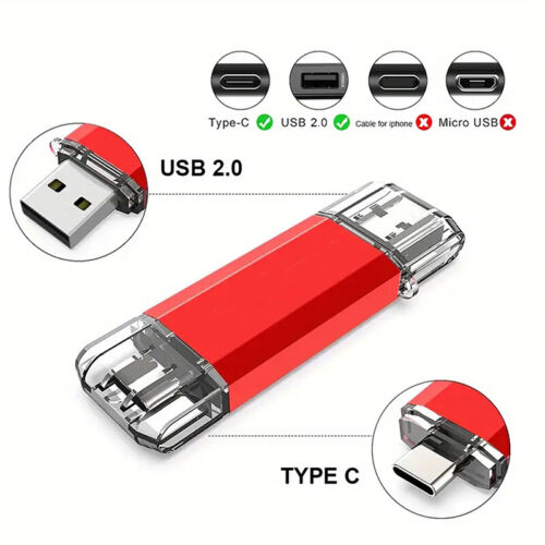 New 128GB 64GB USB Type C Pendrive High Speed USB Flash Drive OTG Pen Drive - Picture 1 of 18