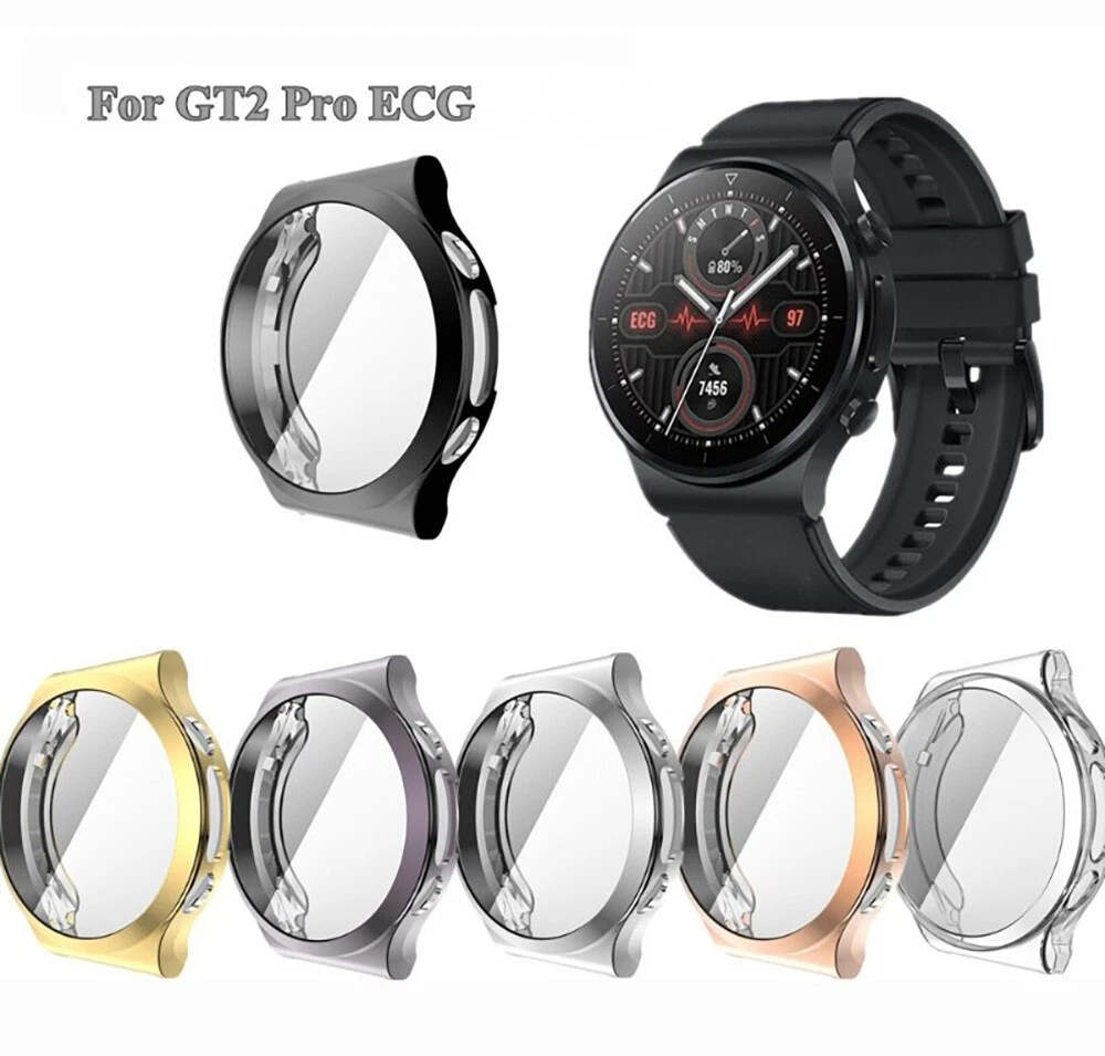 For Huawei Smart Watch GT2 Pro ECG Case Tempered Glass Screen