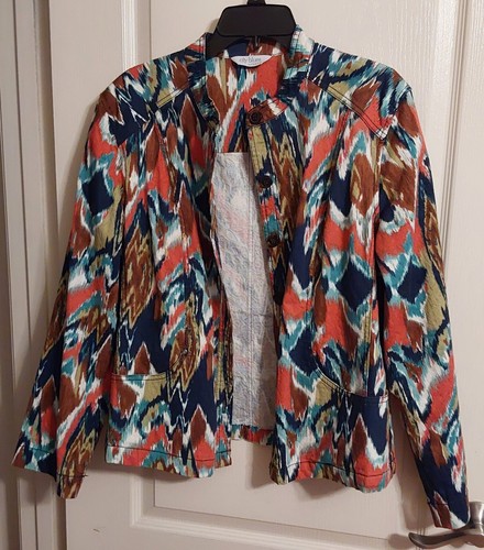 Chaqueta City Blues By Koret Multicolor L/S Botón Frontal Bolsillos - Med/LG  - Imagen 9 de 11