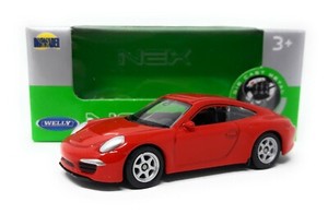 Welly Nex Modelcar Diecast 1 60 Porsche 911 991 Carrera S Red Box Ebay