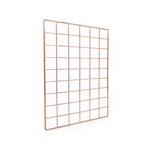 Realspace Rose Gold Wire Hanging Organizer System, Base Panel 18" x 12" - Picture 3 of 3