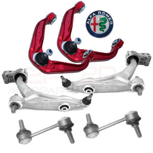 Kit Bracci Sospensione Anteriori Rinforzati Per Alfa Romeo 147, 156, GT - 8 Pezzi Completo - Foto 2