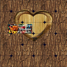 Sublimation Print Heart Tree Full Page Ready to Press Heat Transfer