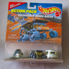 Hot Wheels Action Pack JPL Sojourner Mars Rover, Lander  Pathfinder NASA Space