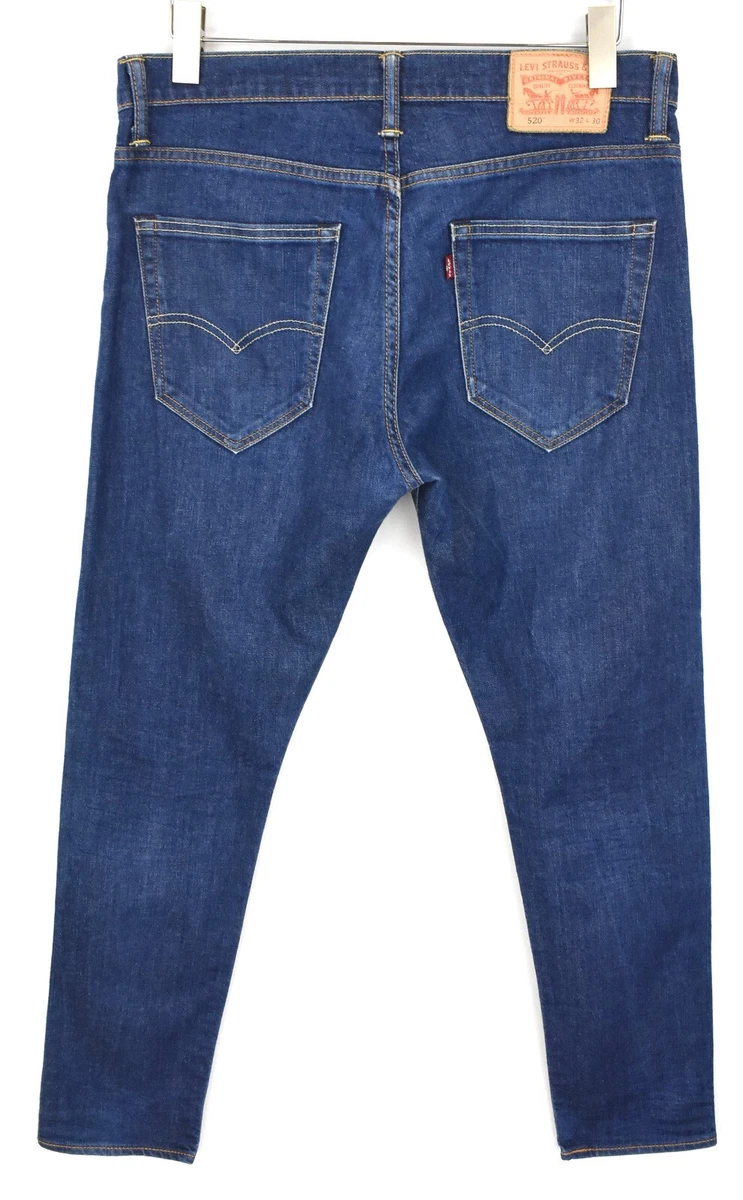 LEVI S 520 Jeans Mens W32 L30 Extreme Taper Fade Effect Zip Fly eBay